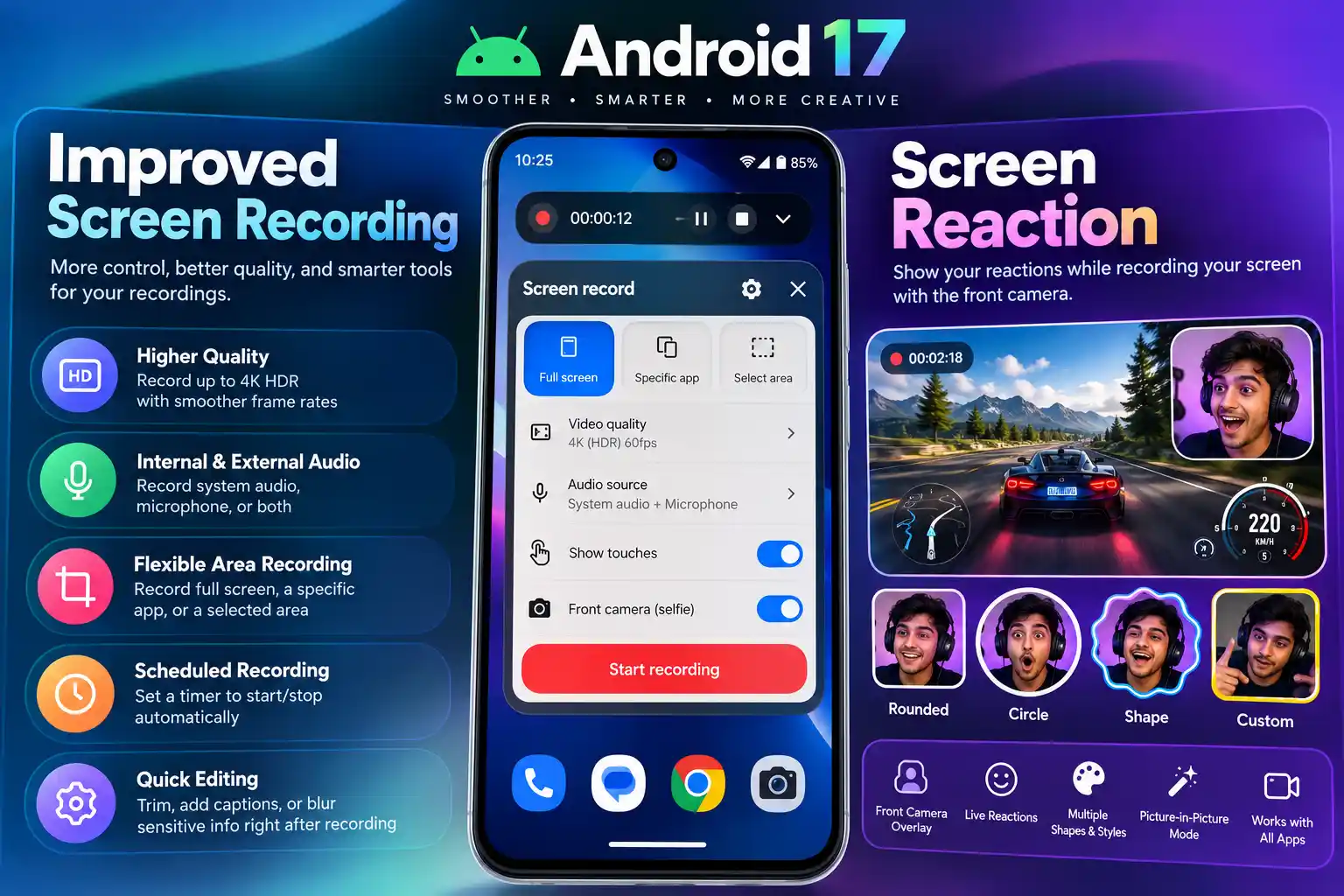 Android 17 floating app bubbles